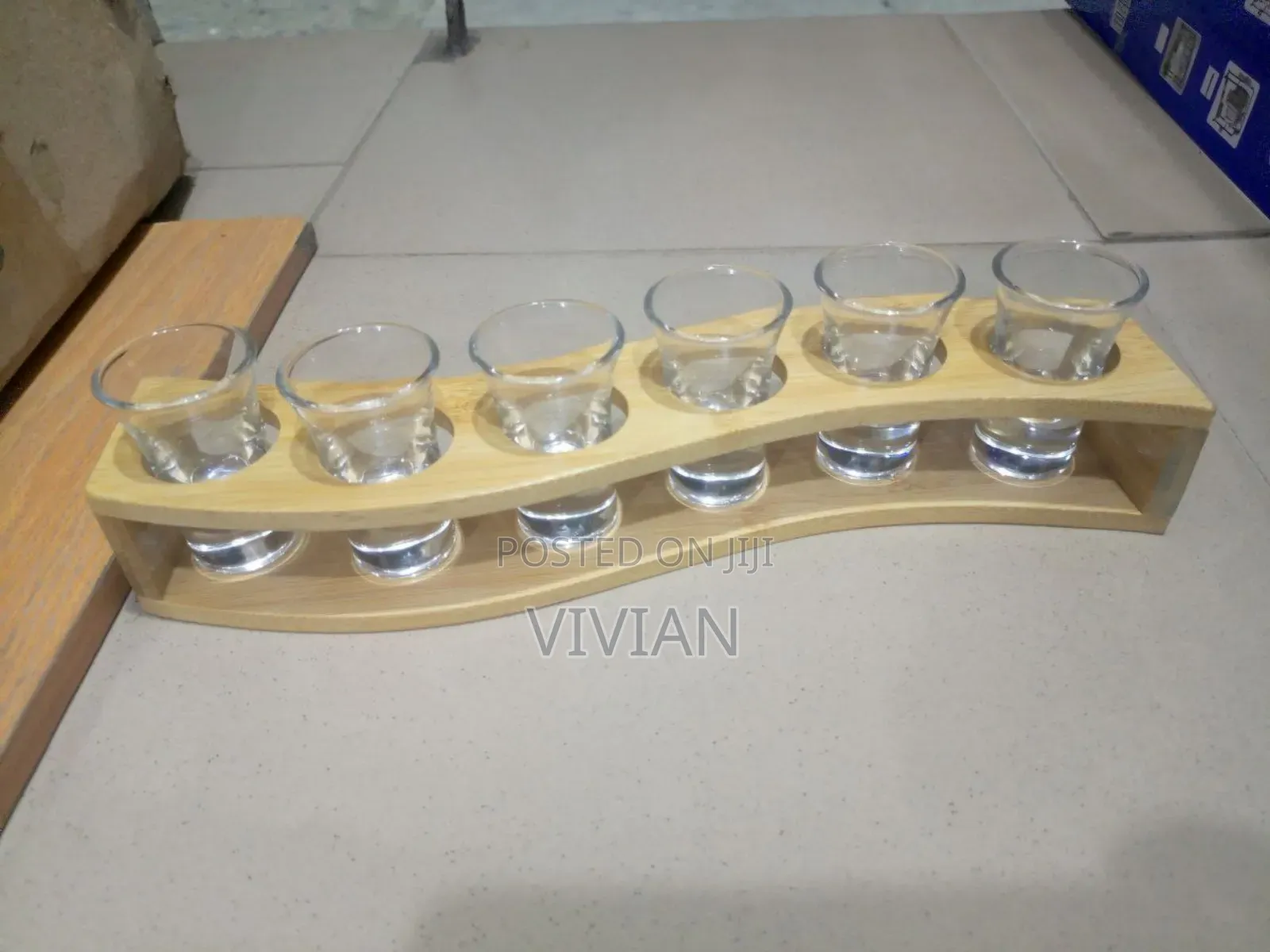 6pcs Tequila Shot Glass With Rack