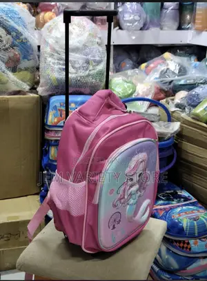 Beautiful Character Trolley School Bag for Girls