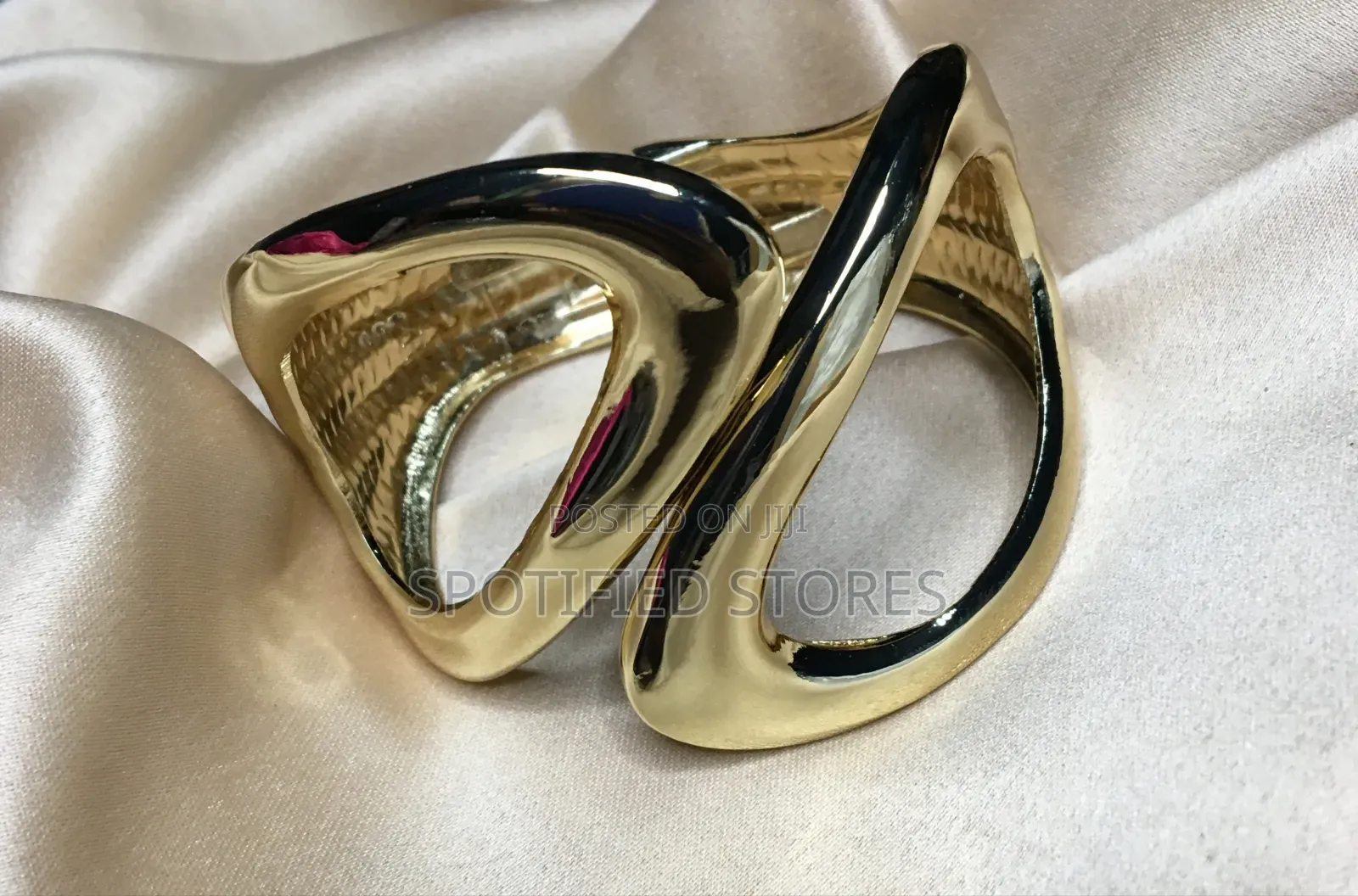 Twisted Cuff Gold Bangle