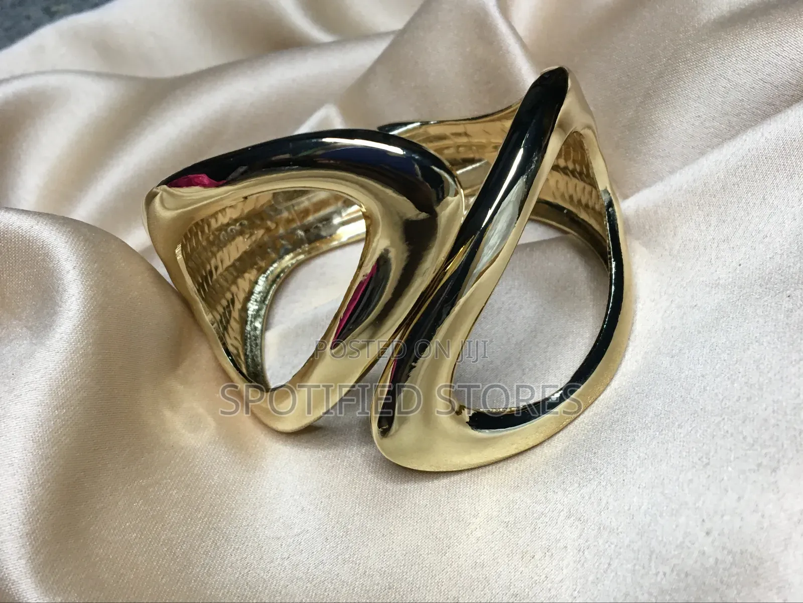 Twisted Cuff Gold Bangle