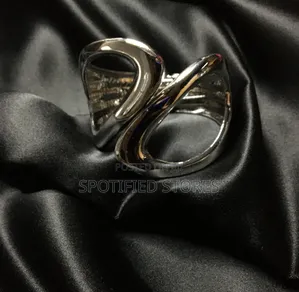 Silver Cuff Chunky Bangles