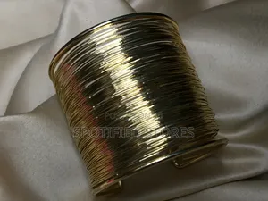 Photo - Spiral Cuff Gold Bangle