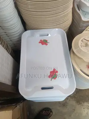 White Ceramic Tray 12pcs