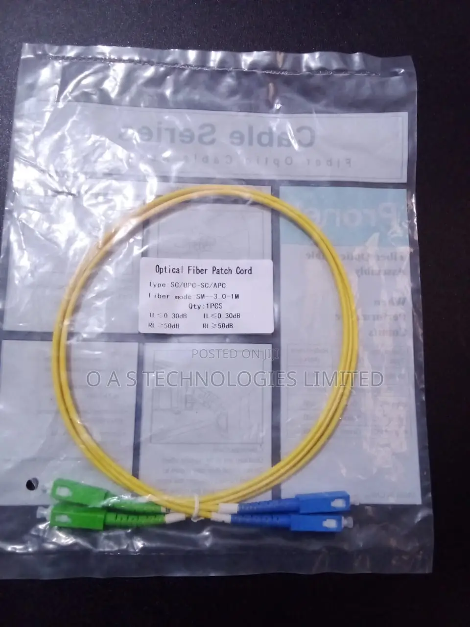 Optical Fiber Cable 1m (Duplex)