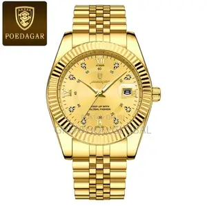 Rolex Inspired” Poedagar Wristwatch Gold and Black