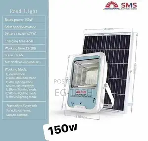 150w SMS Solar Flood Light (Payment on Delivery)