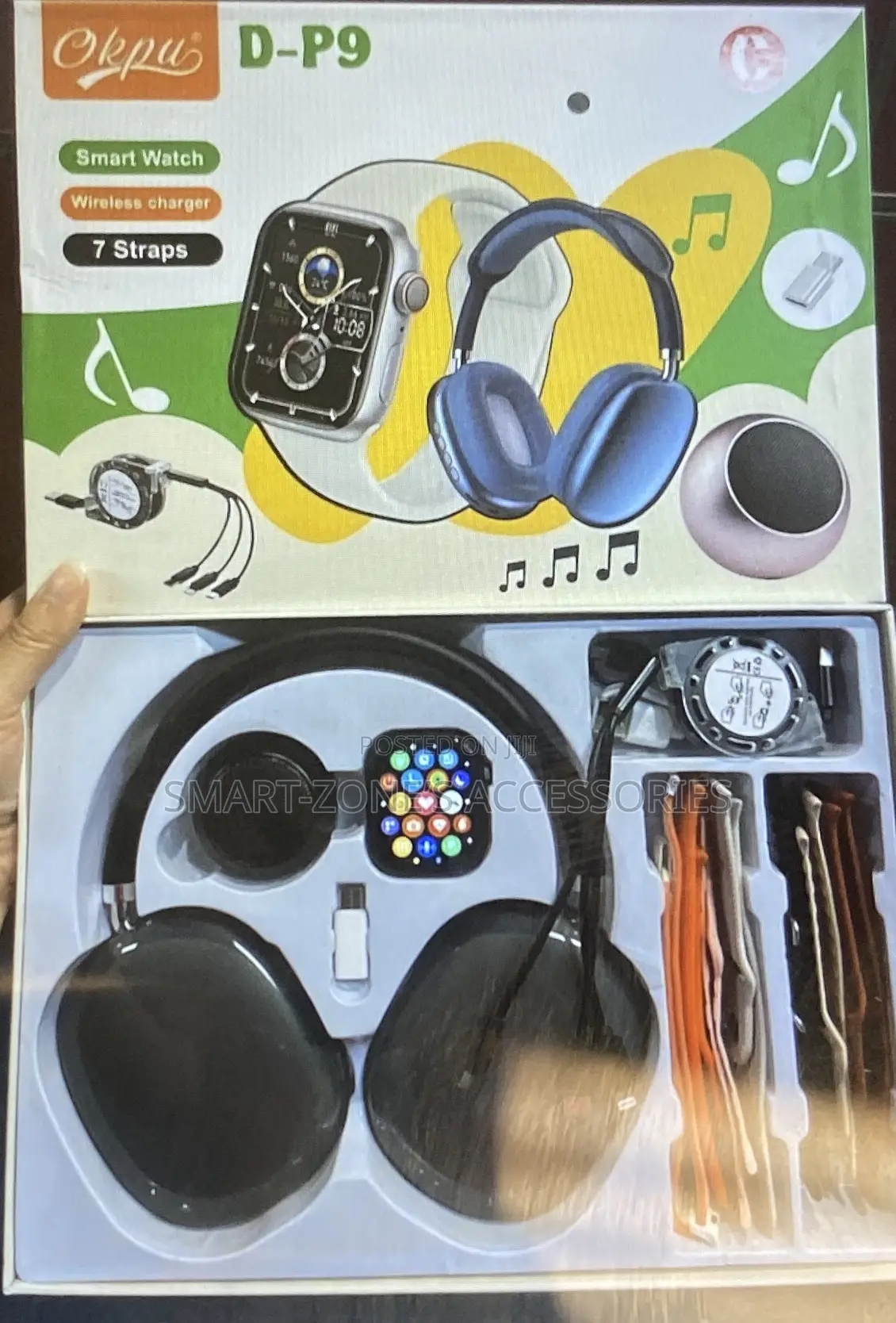 D-P9 Smart Watch With Headset.