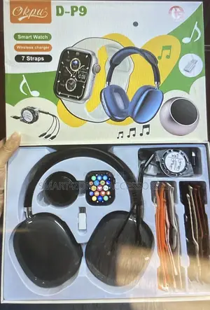 D-P9 Smart Watch With Headset.