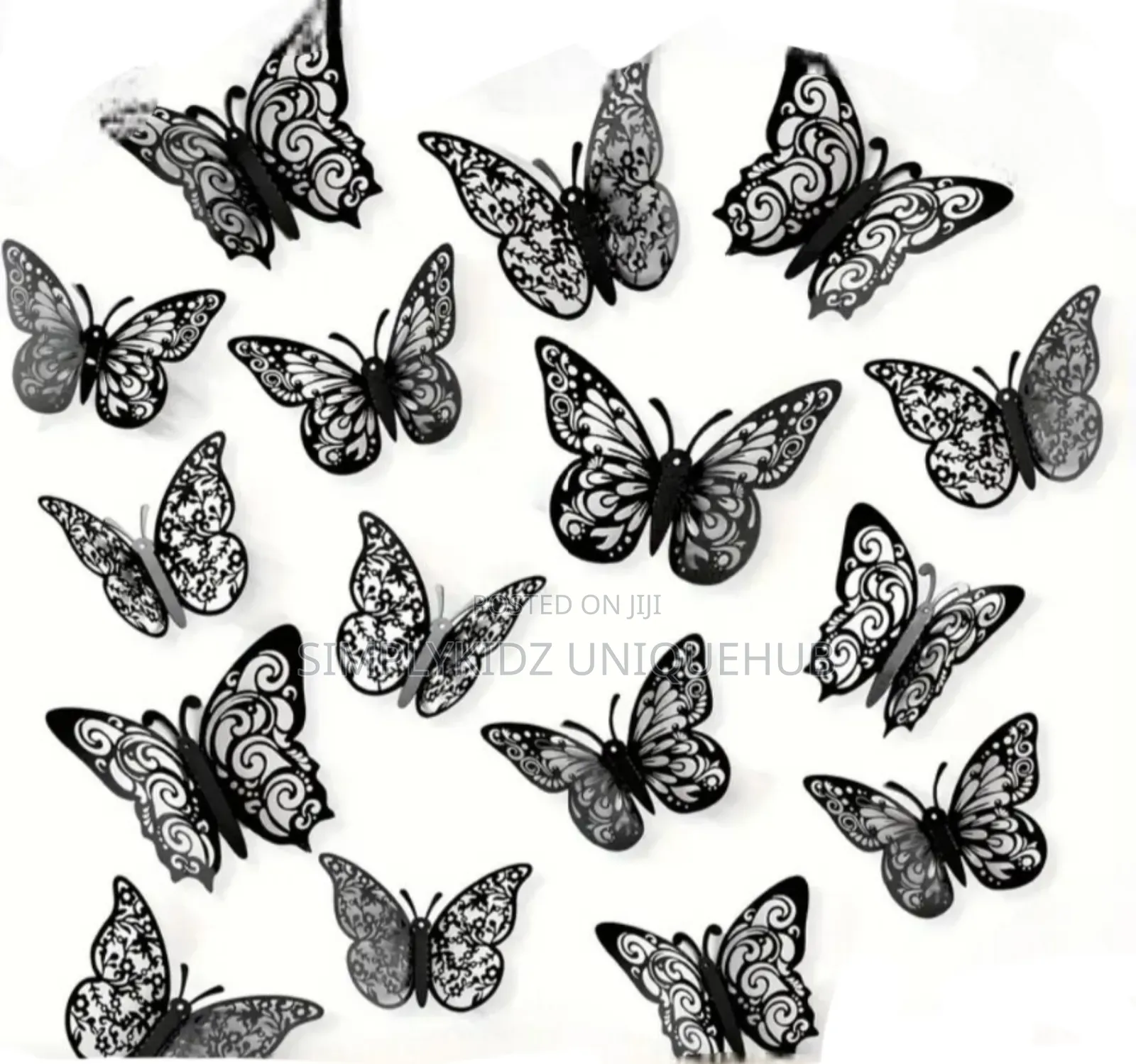 3d Butterfly Wall Stickers (12pcs)