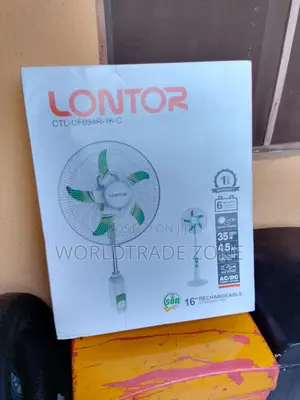Photo - Dc15v8w Solar Enegy Lontor 16inch Rechargeable Fan