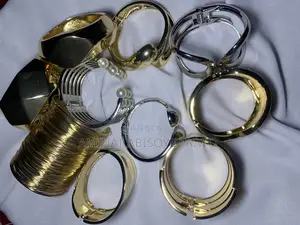 Platinum Steel Chuckle Bangles