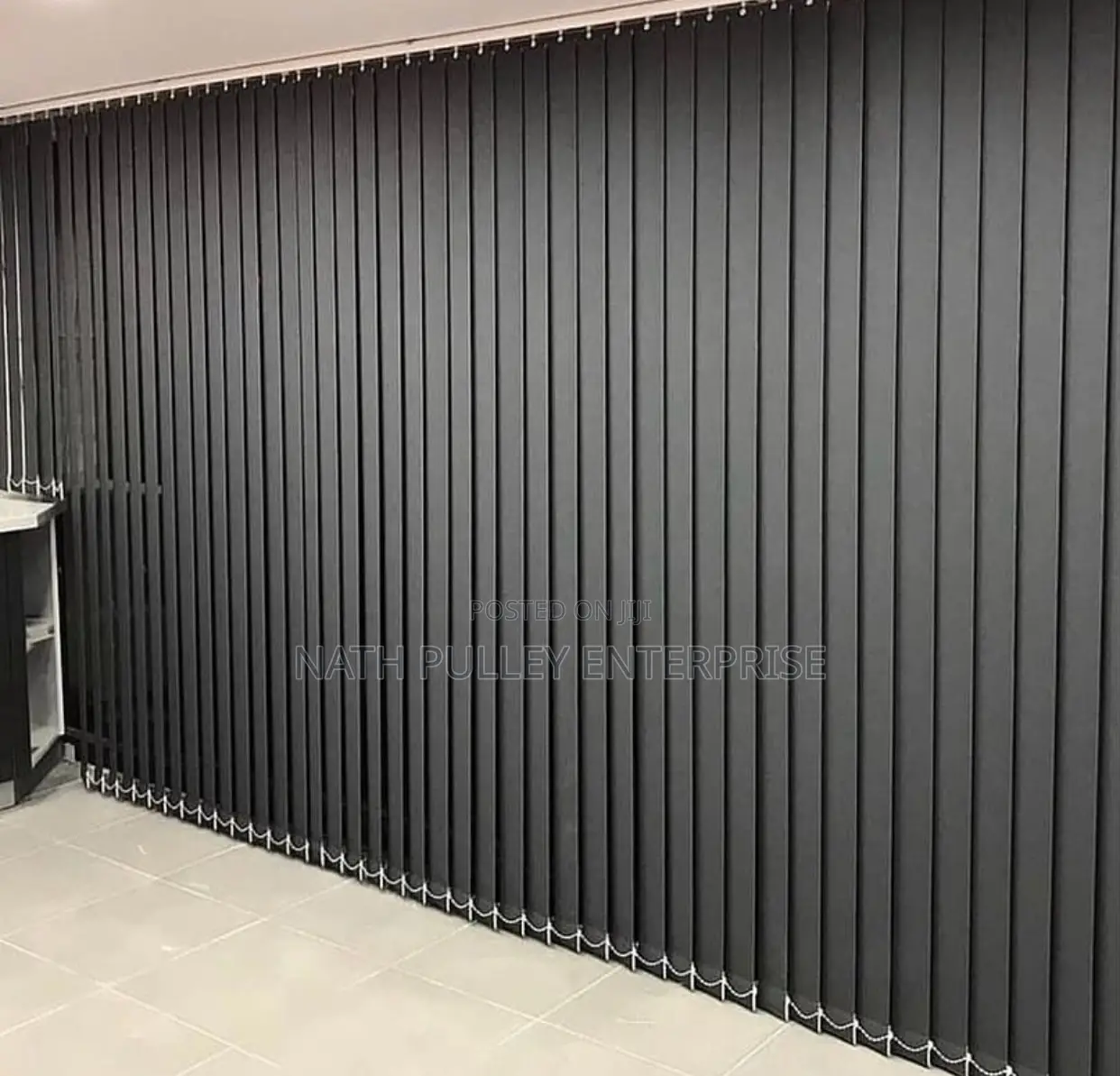 Elegant Black Vertical Blind