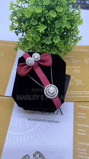 Vvs1 Moissanite Jewelry Set
