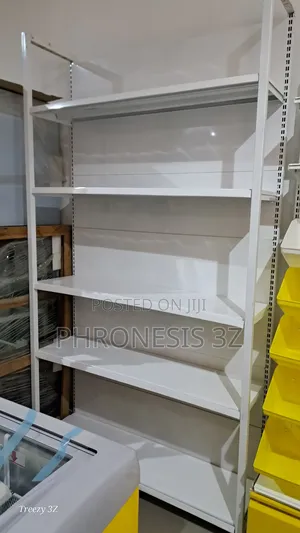 4ft Single Sided Four Post Supermarket Shelf