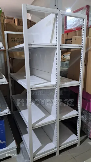 4ft Double Sided Four Post Supermarket Shelf