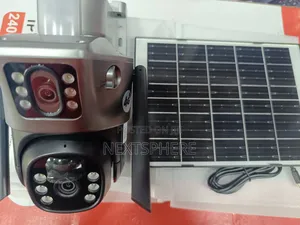 4g Solar PTZ Camera - Dual Lens Solar CCTV Camera V380 App
