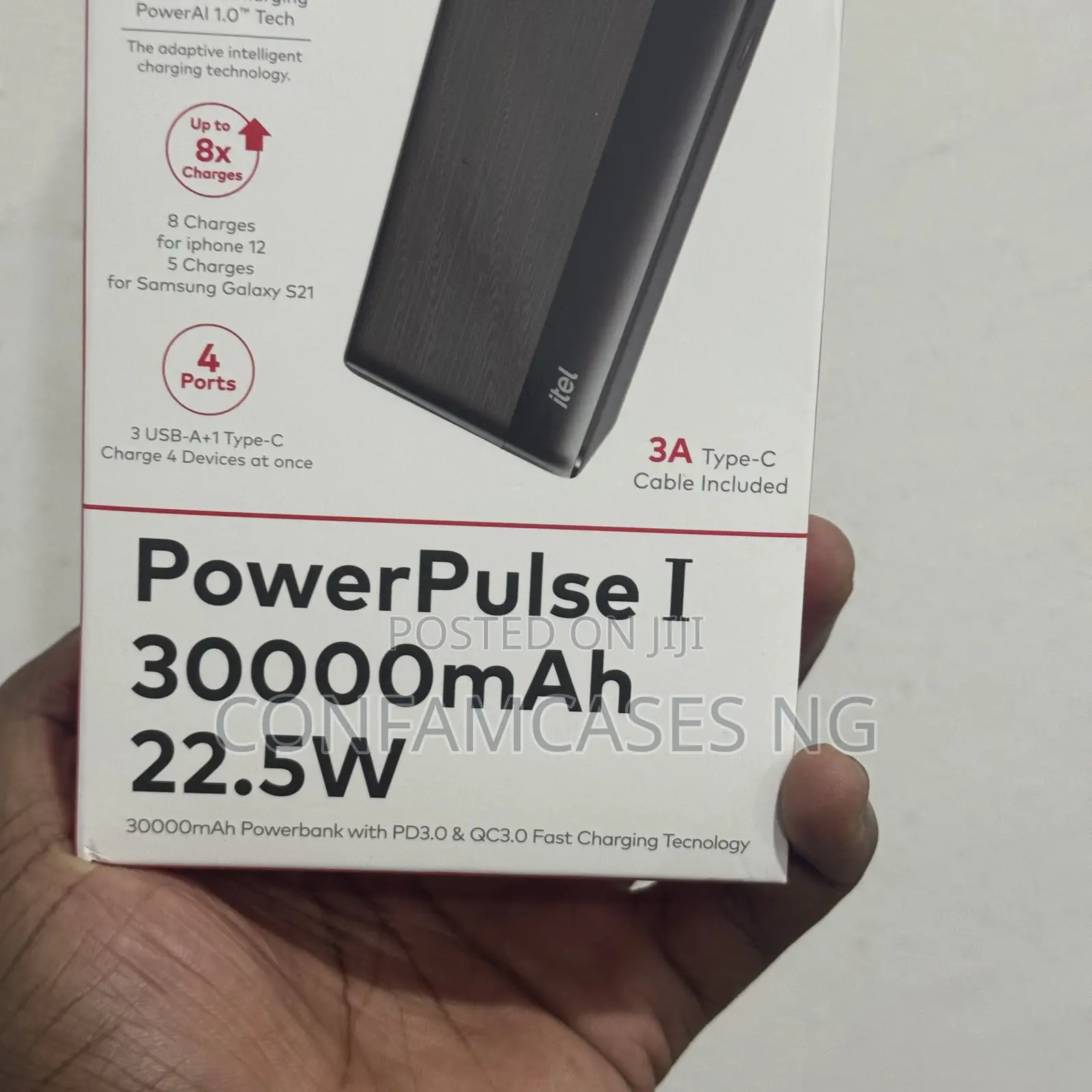 Itel 30000mah Fast Charging Power Bank