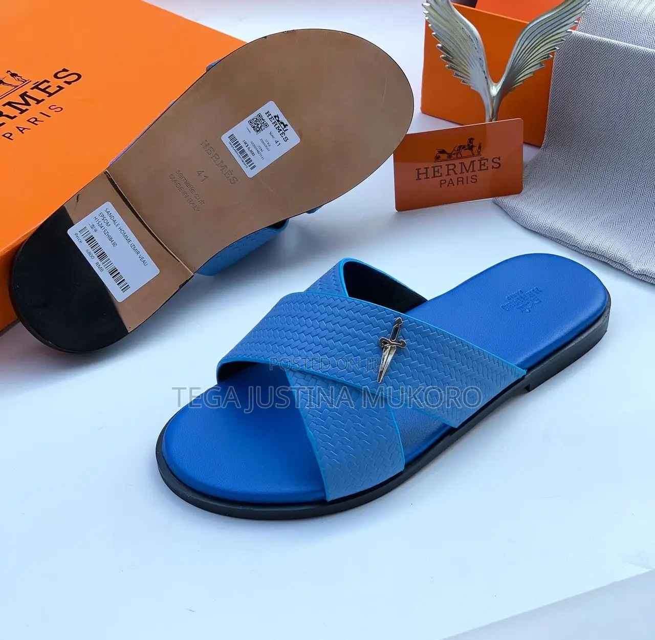 Italian Leather Slippers for Men
