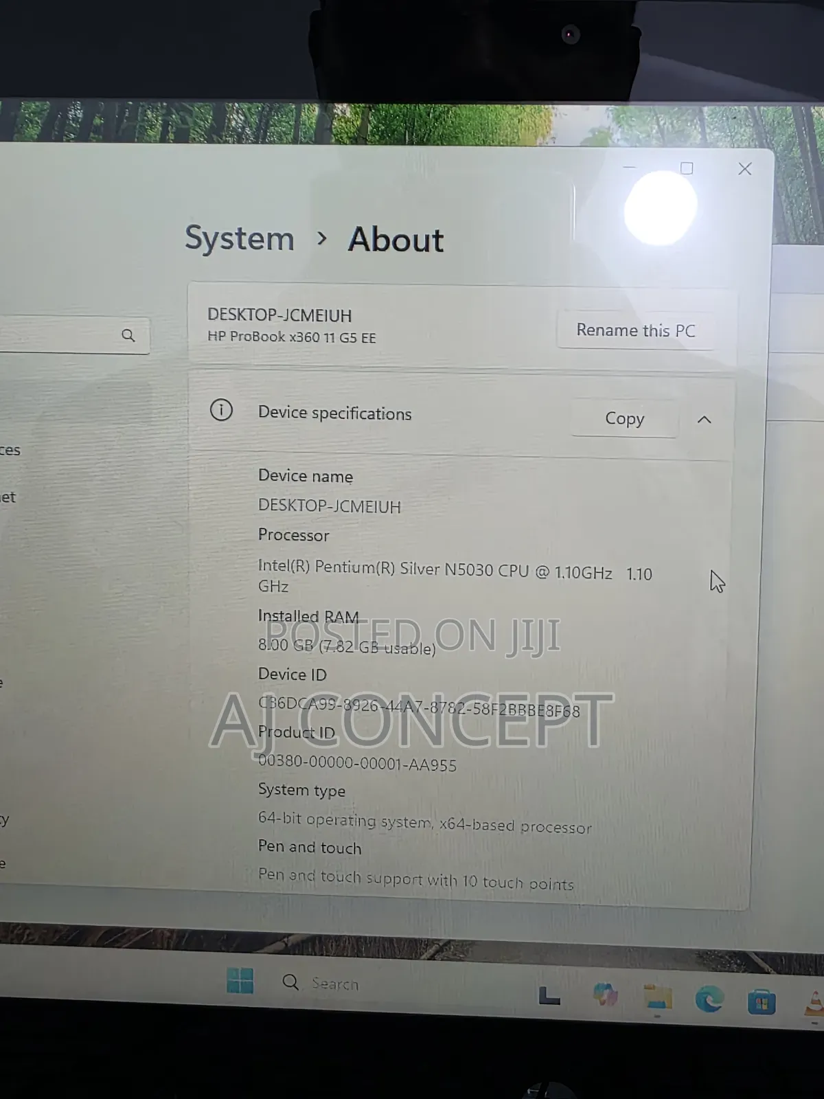 Laptop HP ProBook X360 11 G5 EE 8GB Intel Pentium SSD 128GB