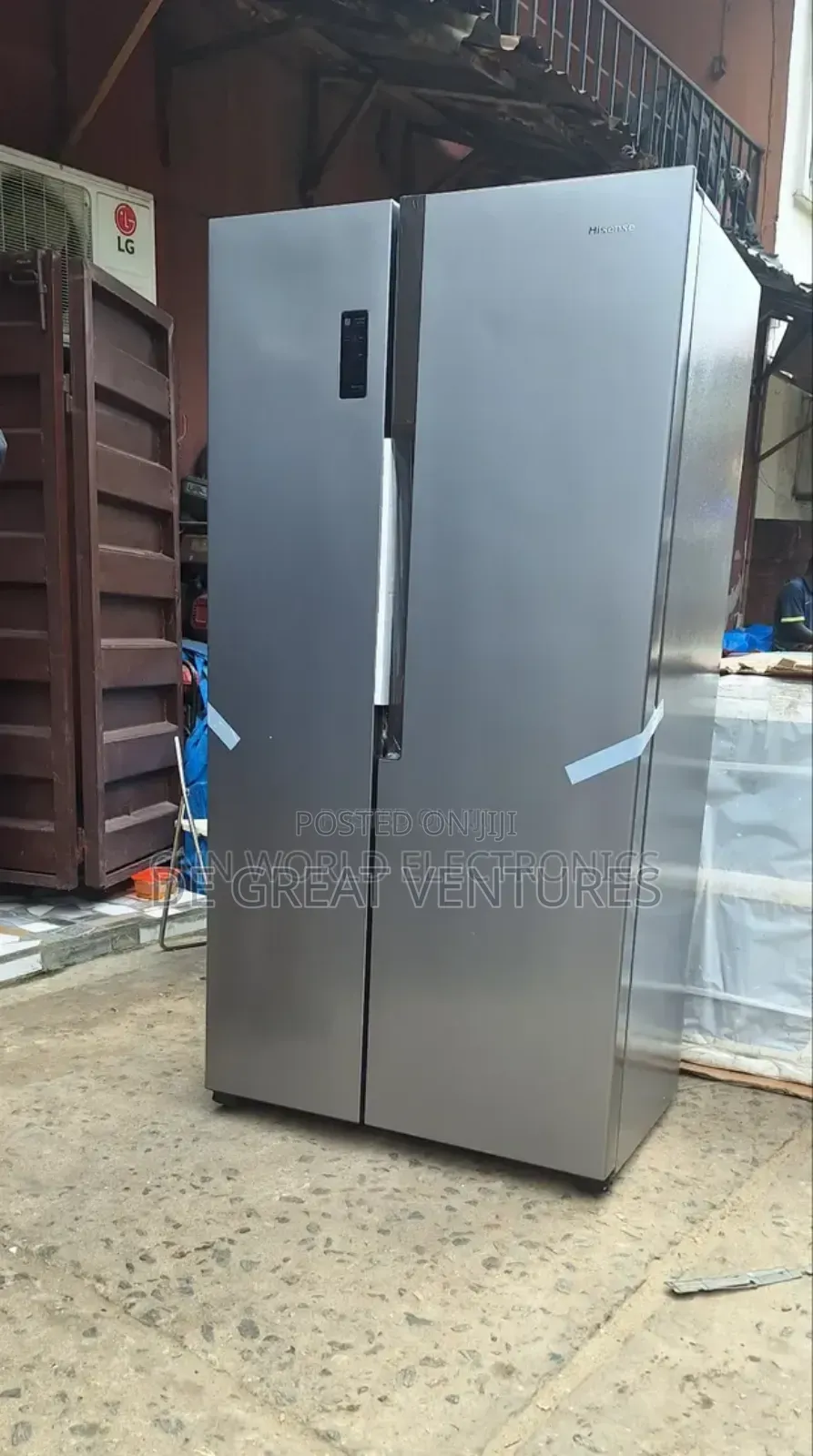Brand New Hisense Side-by-Side Fridge 526l External Silver