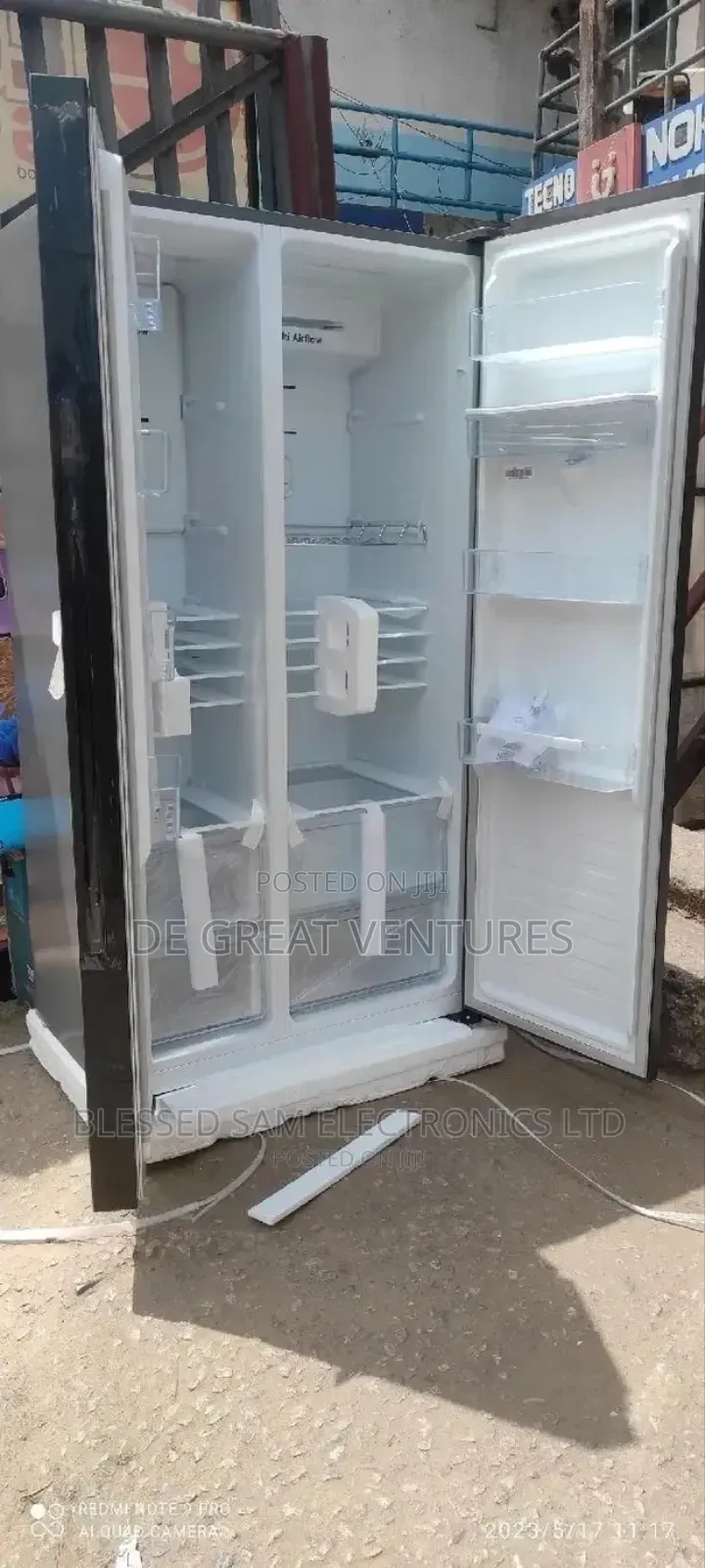 Brand New Hisense Side-by-Side Fridge 526l External Silver