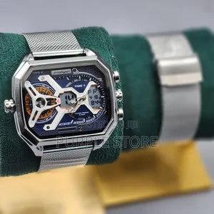 Poedagar Mesh Strap  Quality  Men's- Wristwatch