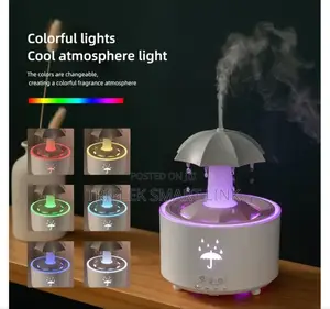 Rain Cloud Humidifier Water Aroma Diffuser With Timer Remote Control