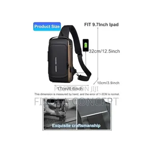 Canvas Crossbody Shoulder Bag- Waterproof And Tamperproof