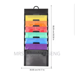 Mounted Handheld File Storage Bag Accordion File Folder