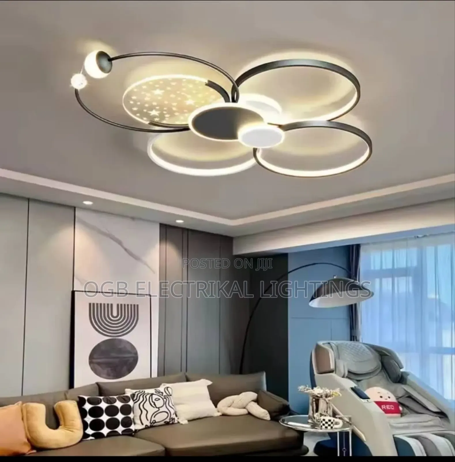 Rings Led Chandelier