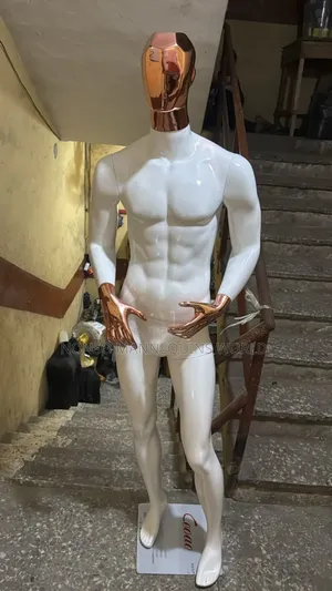 Fibre White And Rose Gold Male Display Fashion Mannequin