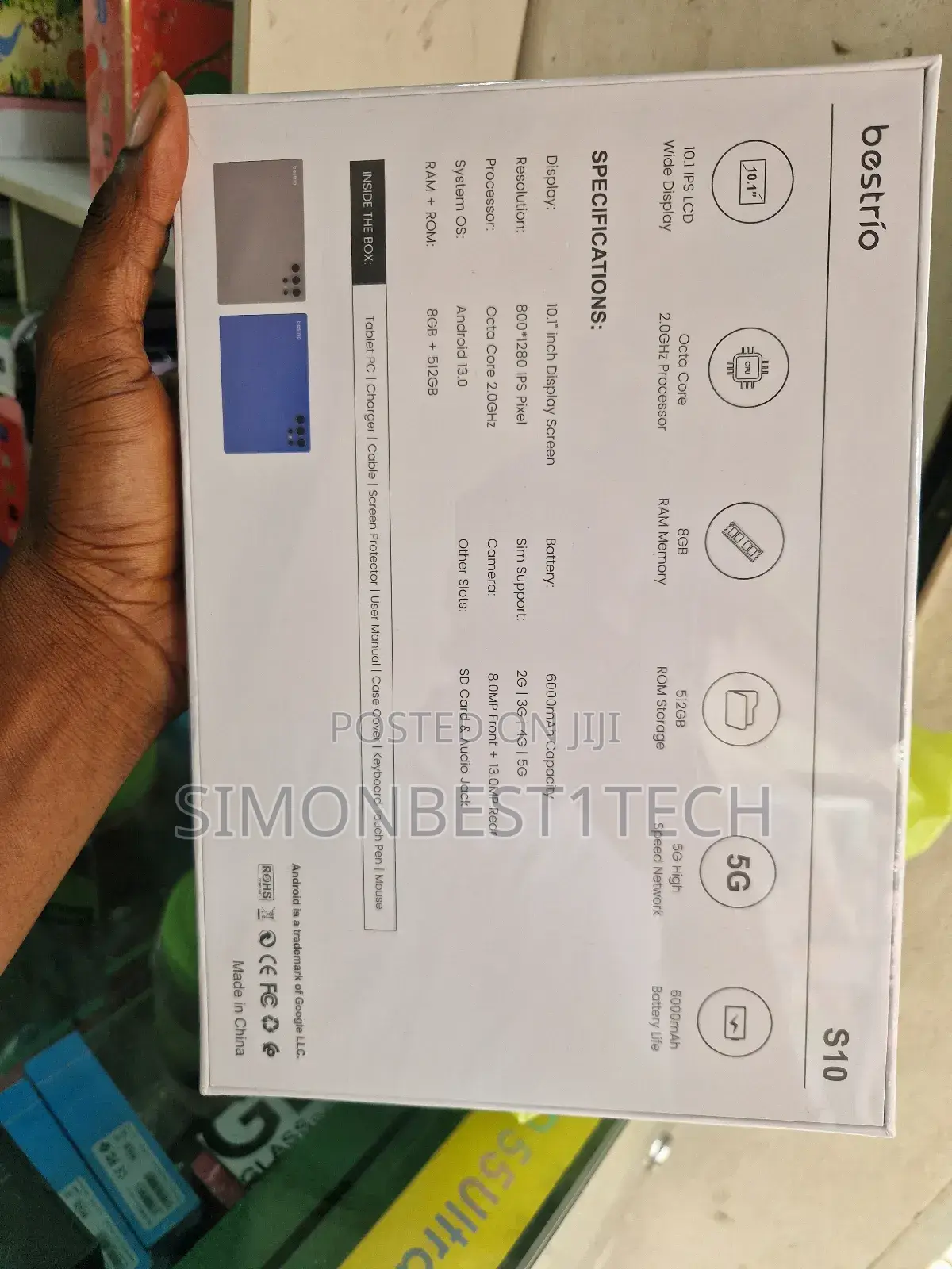 Bestrio Tab S10 8gb 512gb