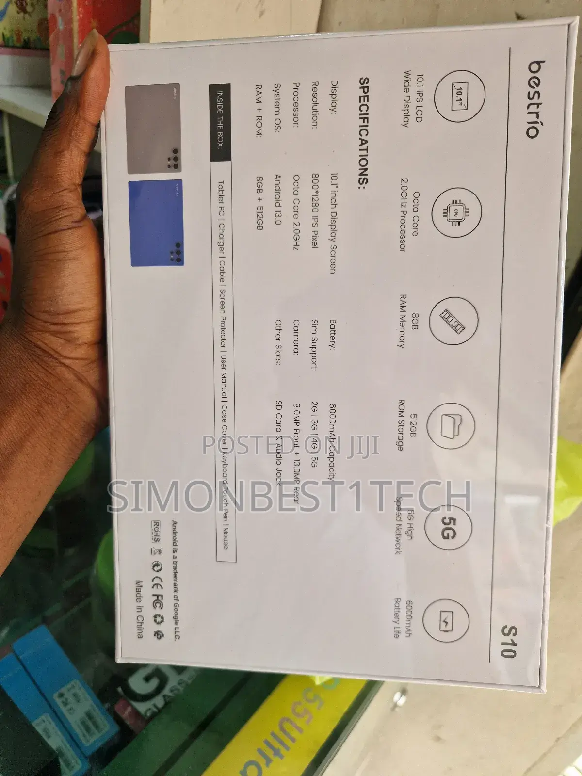 Bestrio Tab S10 8gb 512gb