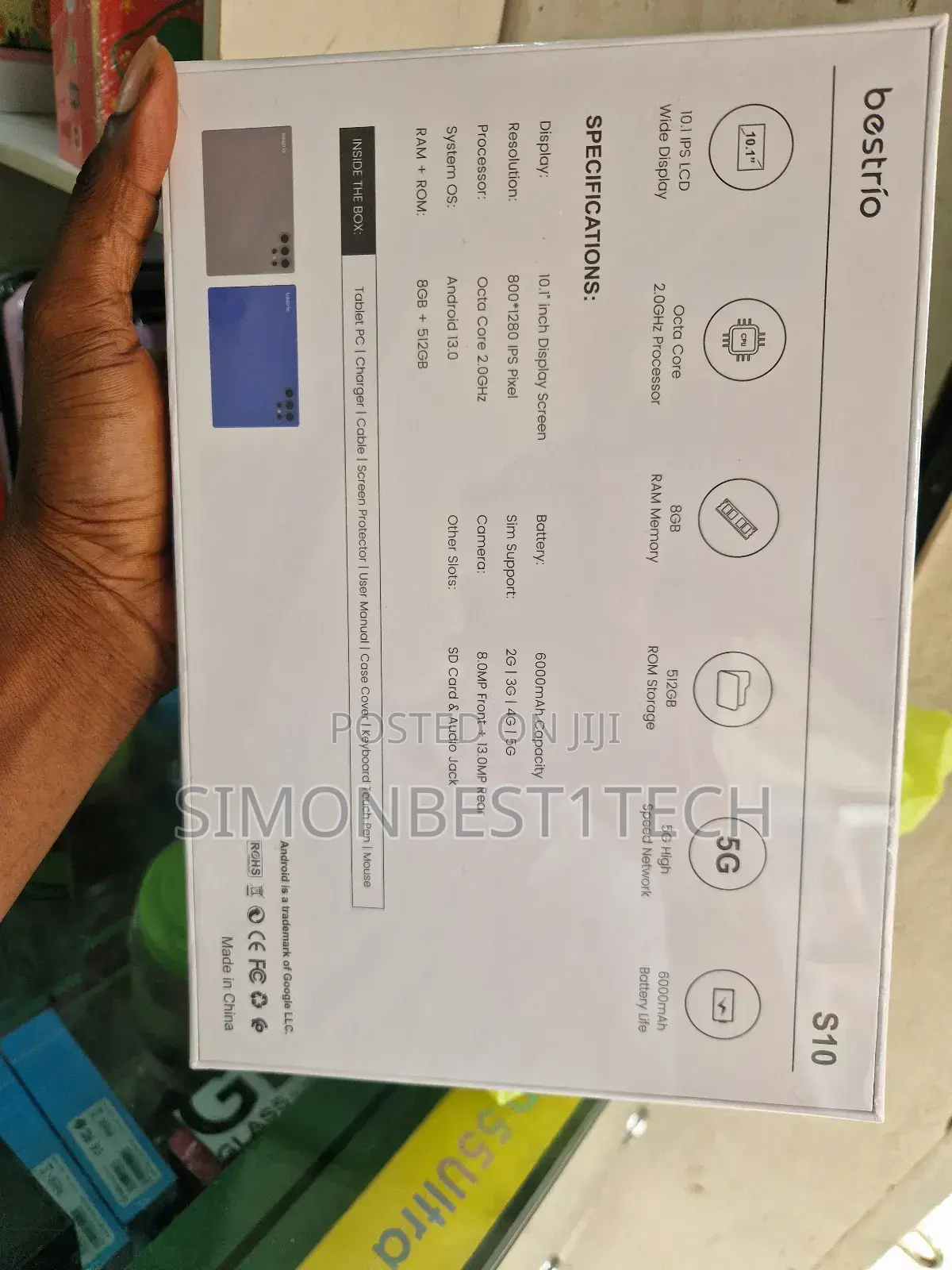 Bestrio Tab S10 8gb 512gb