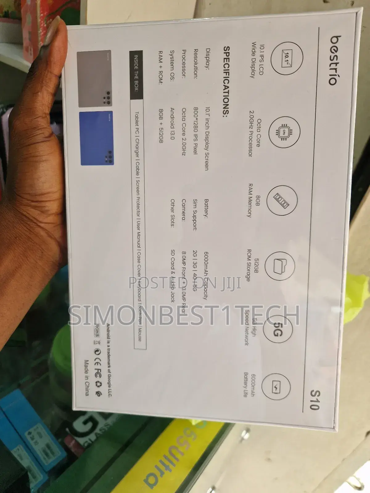 Bestrio Tab S10 8gb 512gb