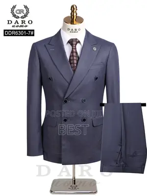 Men's Luxury Stripes Double Brested Turkey Suit