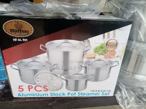 5 Pieces Aluminium Cookware Pot Wit Steamer