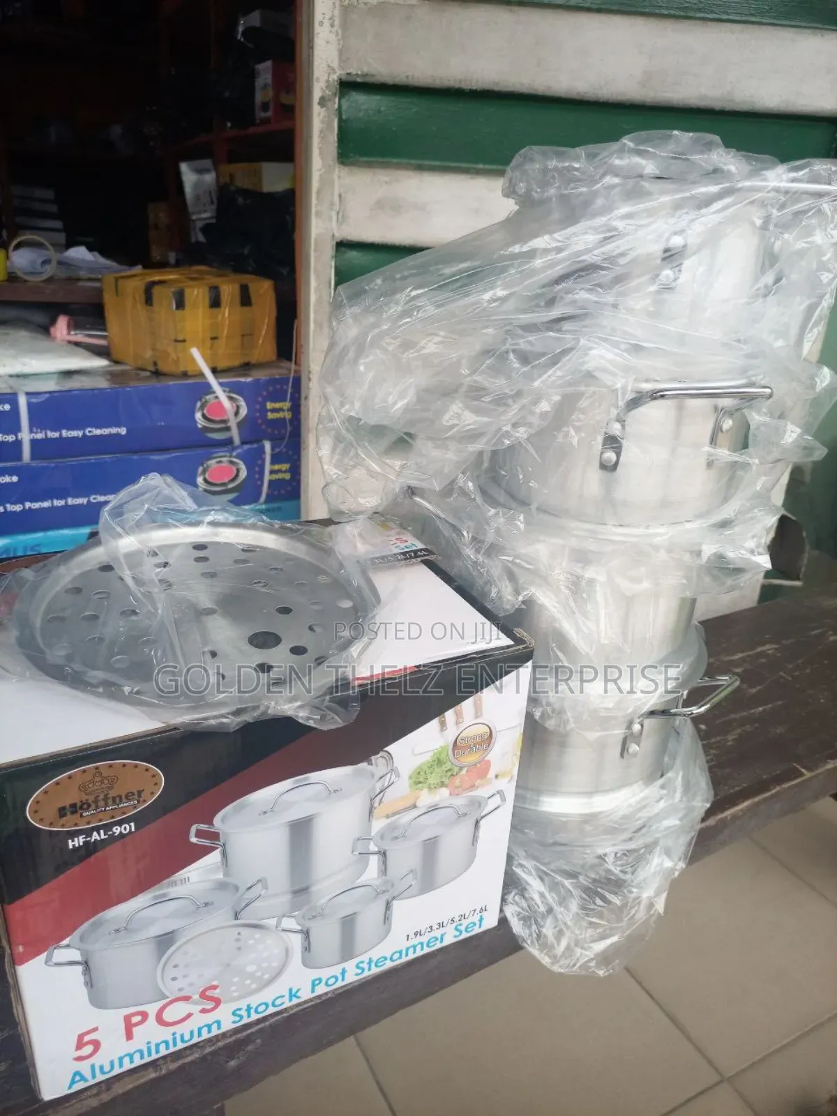 5 Pieces Aluminium Cookware Pot Wit Steamer