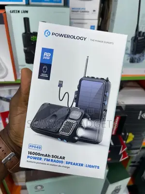 Powerology 16000 Mah Power/Fm Radio/Speaker and Lights