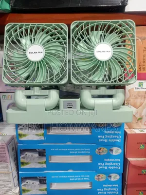 2 Fan Double Head Charging Solar Fan
