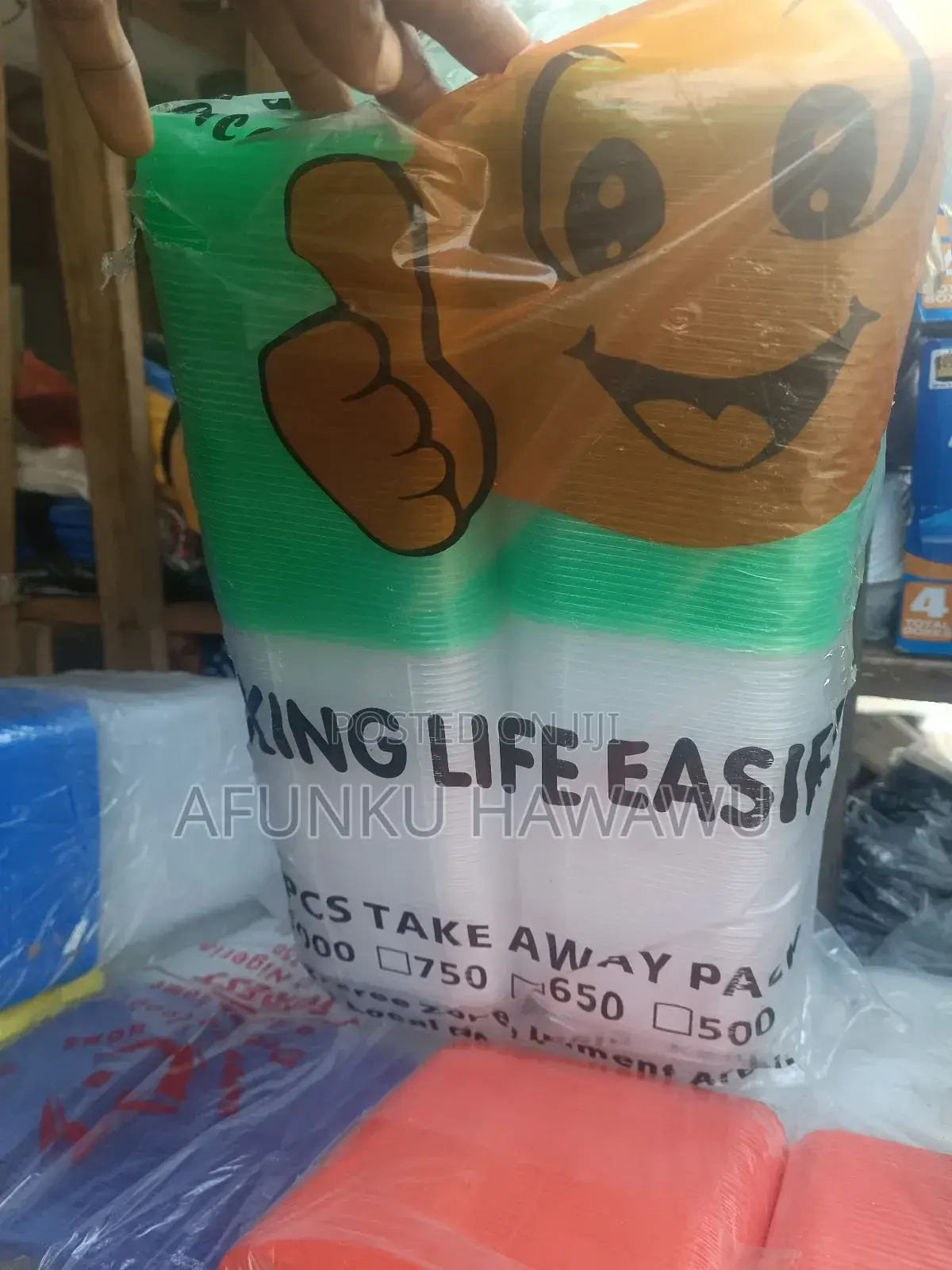 Plastic Disposable Plate by 100pcs