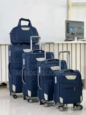 New Leader Polo Trolley Luggage Blue 5box(+Extra Handbag)