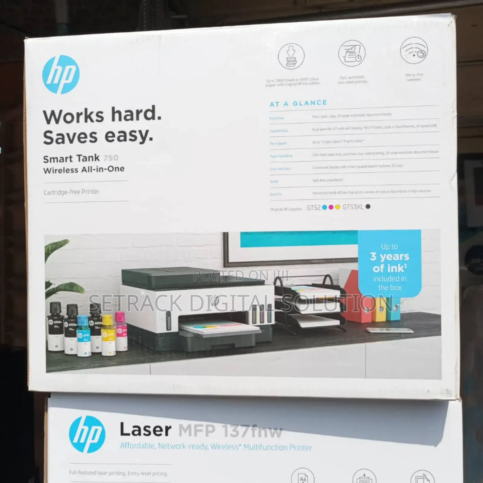 Hp Smart Tank 750 Wireless All-in-One Printer