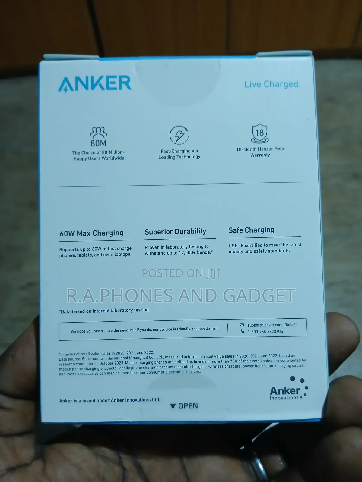 Anker 322 Usb-C to Usb -C Cable 6 Ft Braided