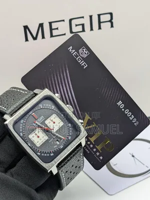 Megir Leather Wristwatch