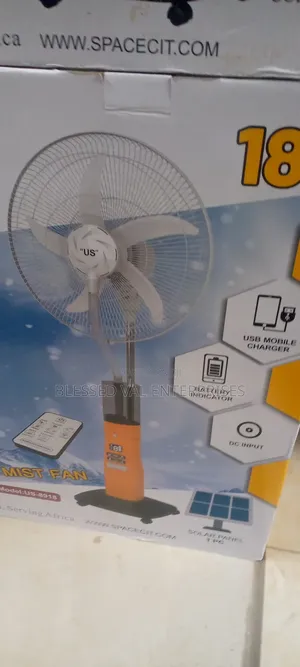 Us Original Rechargeable Stand Fan With Plan 100% Copper