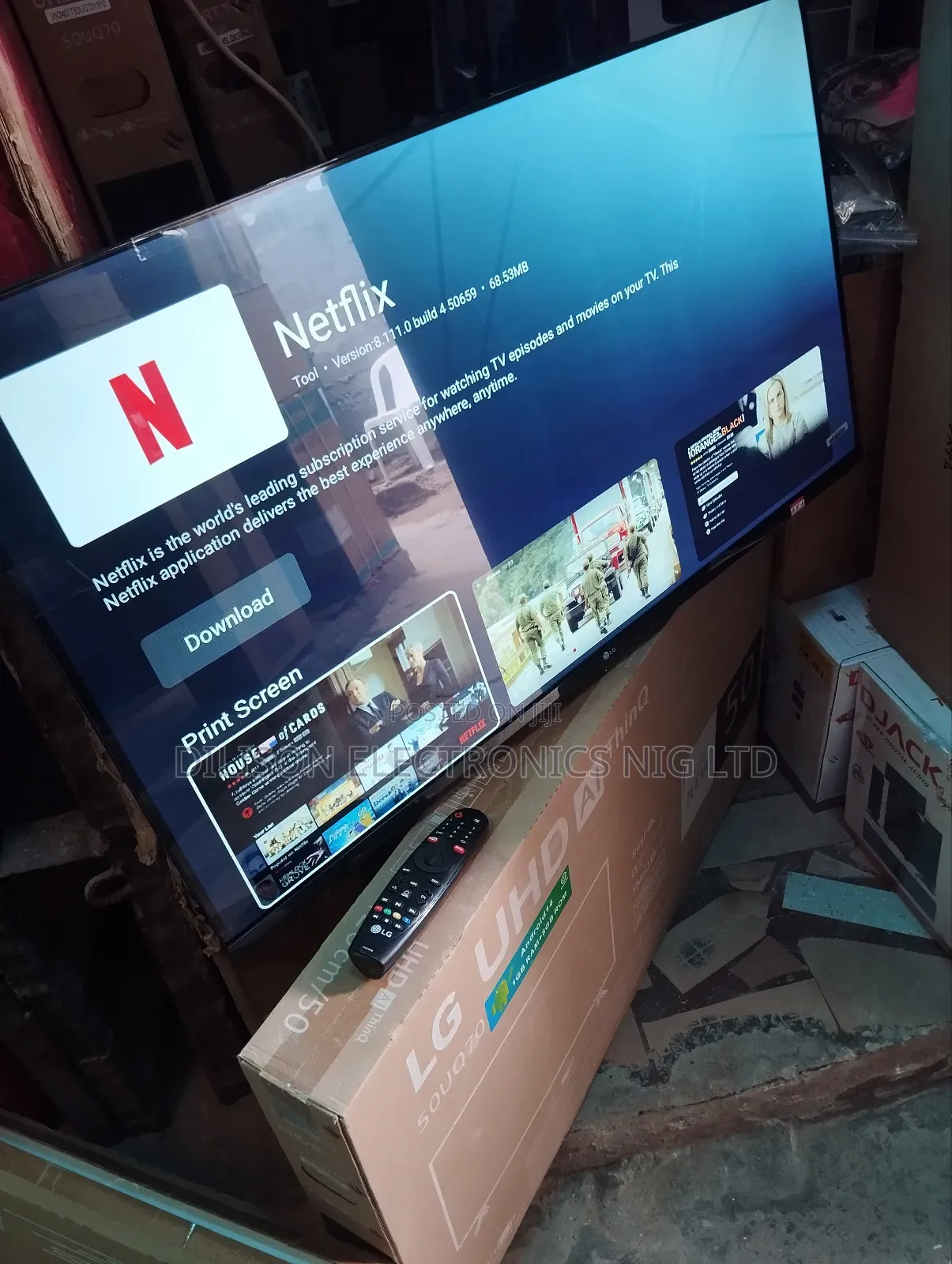 Energy Saving 50" Uhd Frameless Smart Android Television