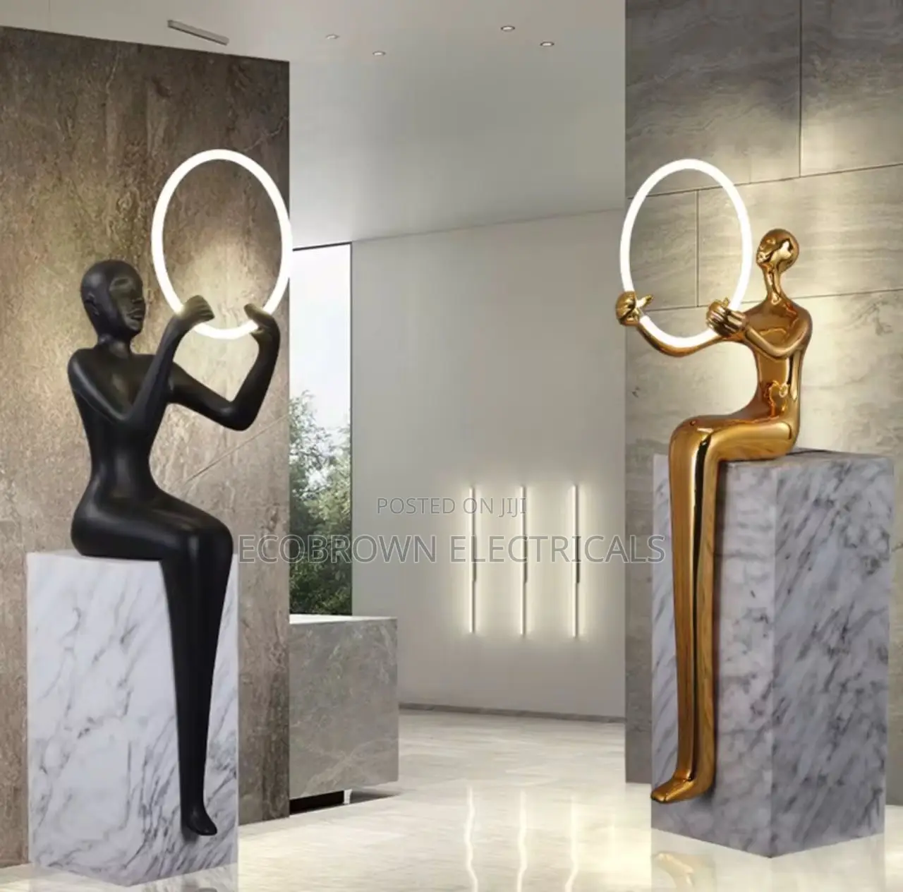 Humanoid Interior Design Decor (Gold/Black) Available