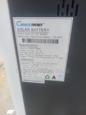 20kwh 48v Cworth Lithium Batteryattery