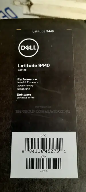 New Laptop Dell Latitude 9440 32GB Intel Core Ultra 7 SSD 512GB